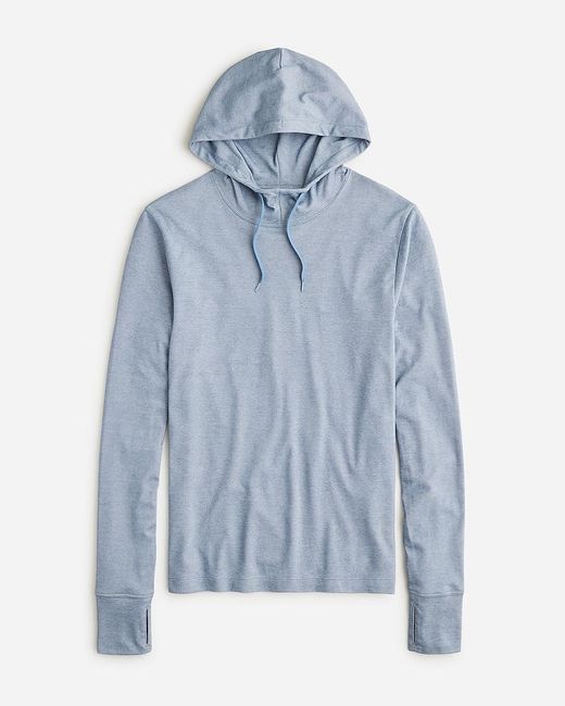 J.Crew Blue Performance Hoodie With Coolmax Technology for men