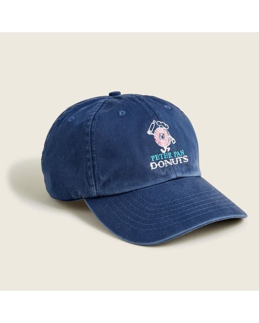J.Crew Blue Nyc X Peter Pan Donuts Garment-dyed Baseball Cap for men