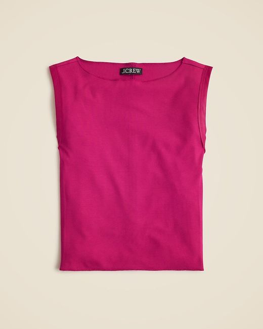 J.Crew Pink Refined Rib Shell Tank Top