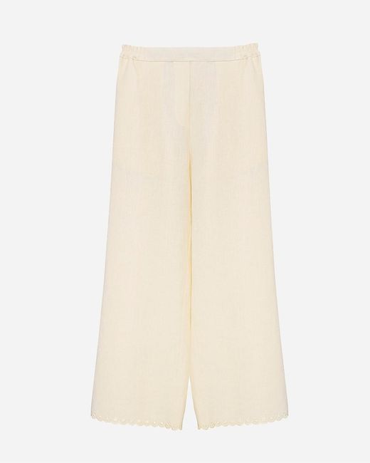 J.Crew Natural Sleeper Sofia Linen Embroidered Pant