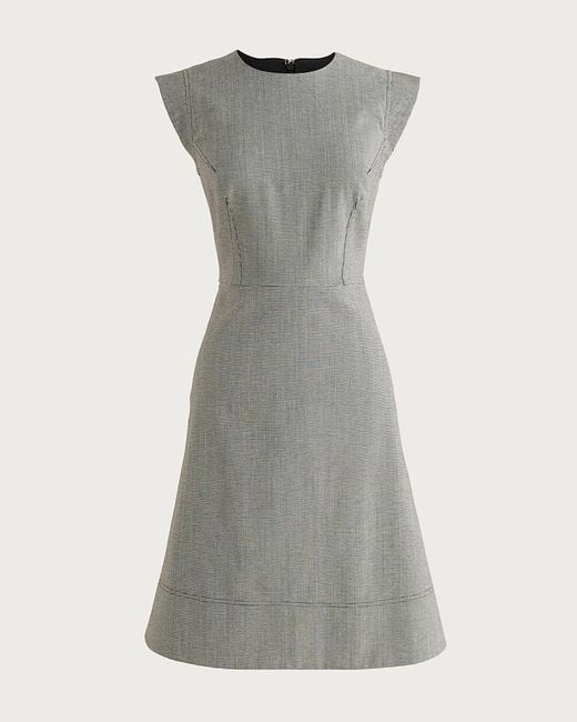 J.Crew Gray Seamed Suit Dress
