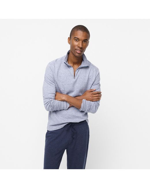 J.Crew Natural Double-knit Half-zip Pullover for men