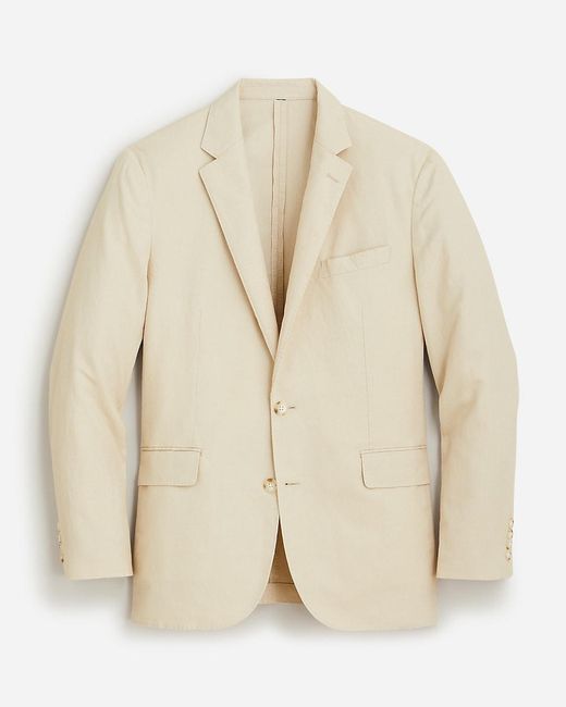 J.Crew Natural Ludlow Slim-Fit Unstructured Suit Jacket for men