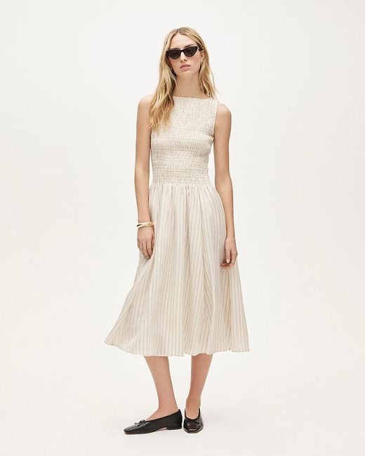 J.Crew Tall Lina Midi Dress in White | Lyst