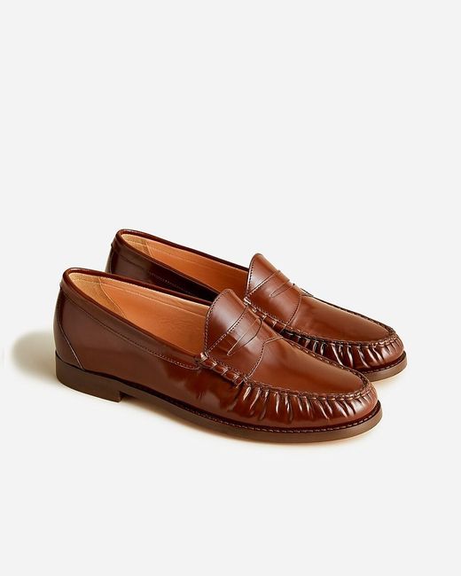 J.Crew Brown Winona Penny Loafers