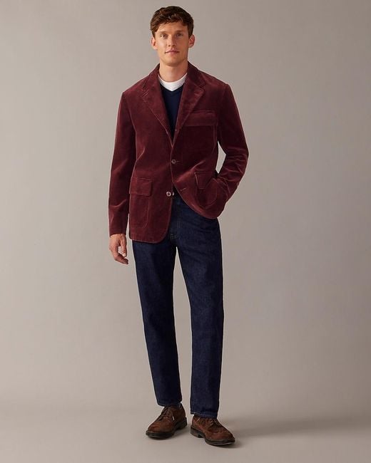 J.Crew Red Relaxed-Fit Blazer for men