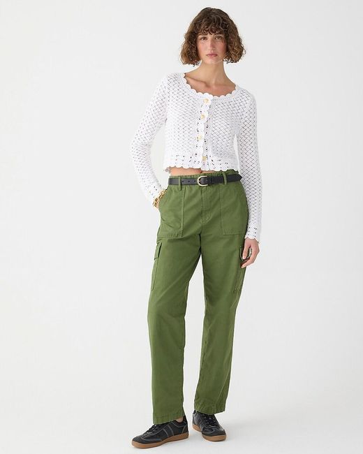 J.Crew Green Relaxed-Fit Tapered Cargo Pant