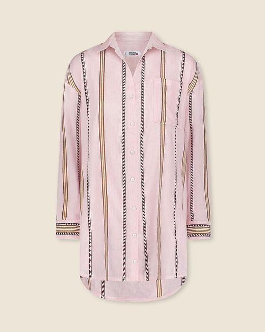 J.Crew Pink Lemlem Mariam Shirt-Dress