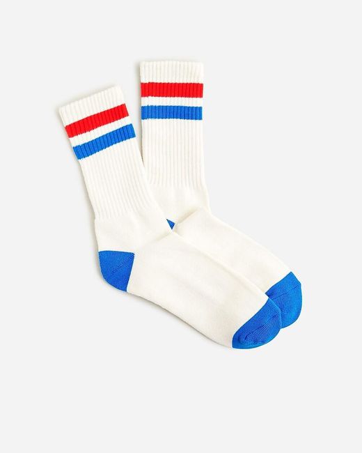 J.Crew Blue Athletic Crew Socks for men