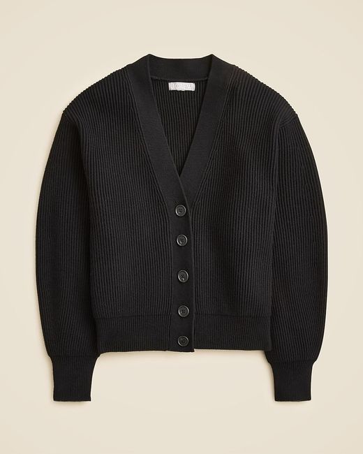 J.Crew Black Sculptural Cardigan