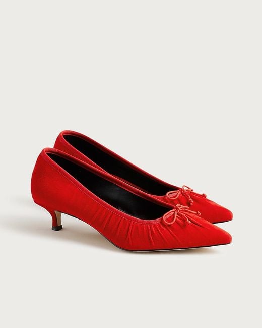 J.Crew Blue Robin Ruched Pumps