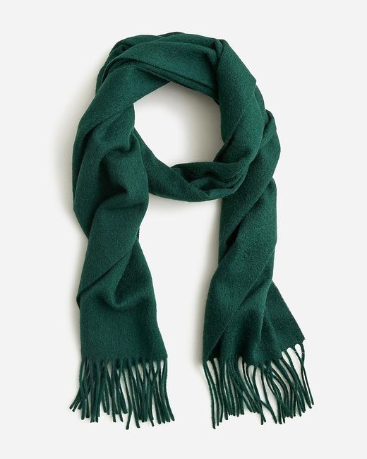 J.Crew Green Solid Cashmere Scarf for men