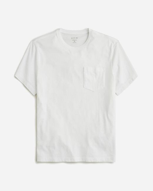 J.Crew White Relaxed Broken-In Pocket T-Shirt for men