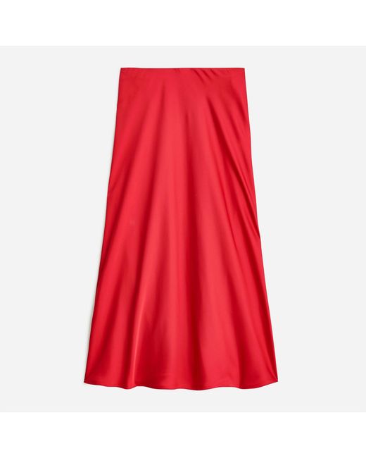 J.Crew Synthetic Gwyneth Slip Skirt In Leopard in Deep Ruby (Red) | Lyst