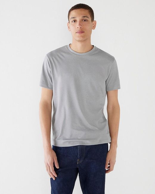 J.Crew Gray Slim Performance T-Shirt With Coolmax for men