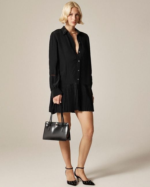 J.Crew Black Tall New Amelia Shirtdress