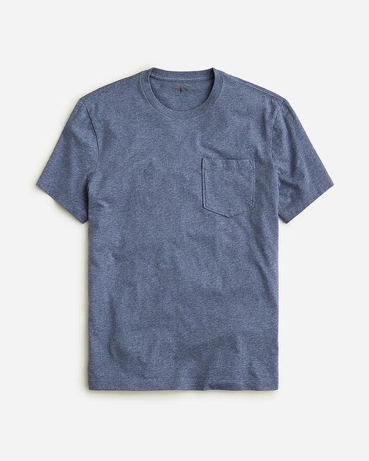 J.Crew Blue Broken-In Pocket T-Shirt for men