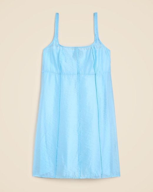 J.Crew Collection Sheer Organza Slip Dress in Blue | Lyst