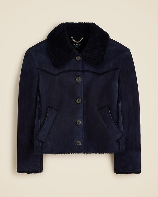 J.Crew Blue Collection Shearling Jacket