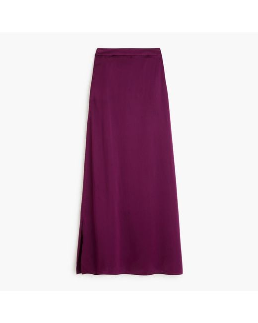 J.Crew Purple Silk Slip Skirt