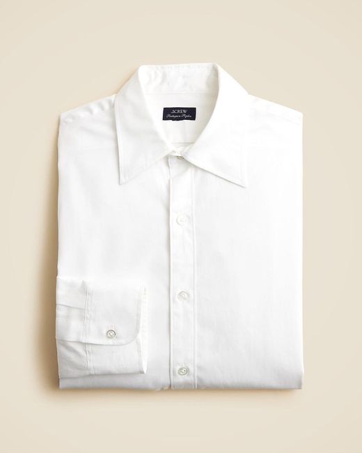 J.Crew White Portuguese Cotton Poplin Shirt for men