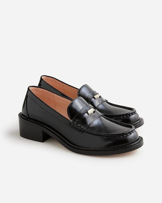 J.Crew Black Coin Loafers