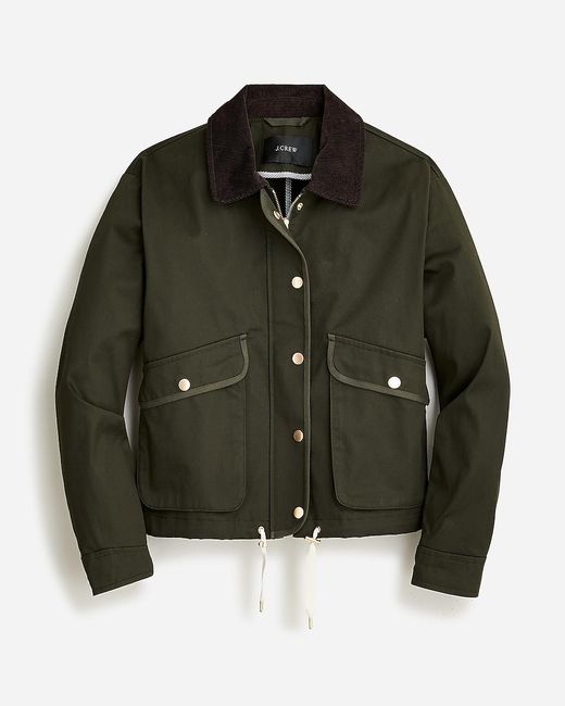 J.Crew Brown New Cropped Barn Jacket