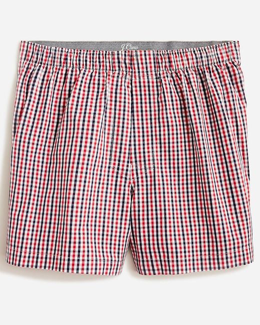 J.Crew Red Patterned Boxers for men