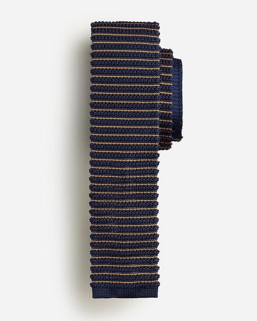 J.Crew Blue Italian Silk Knit Tie for men
