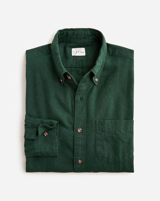J.Crew Green Brushed Twill Shirt for men