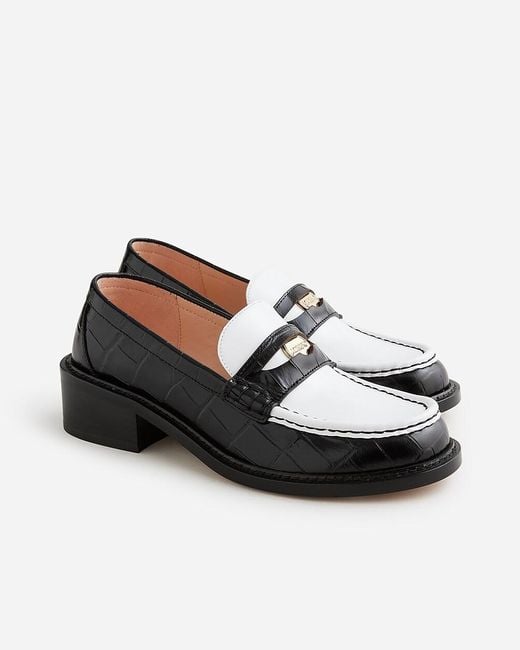 J.Crew Black Coin Loafers