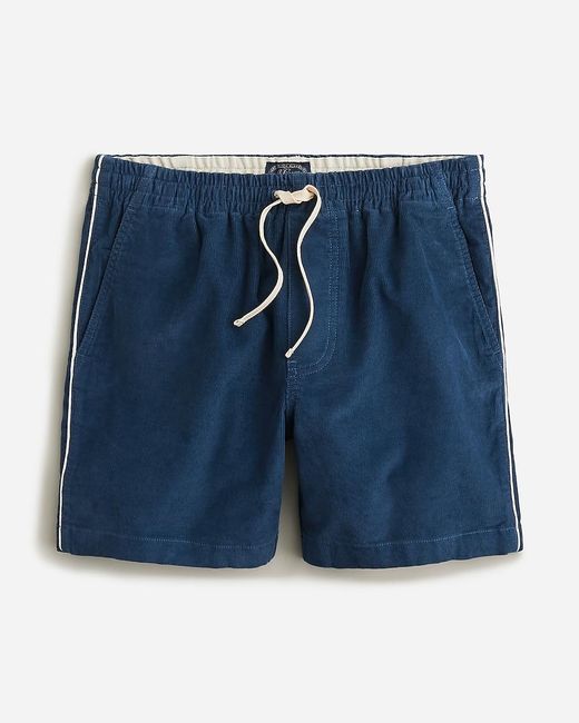 J.Crew Green 6" Corduroy Dock Short With Piping for men