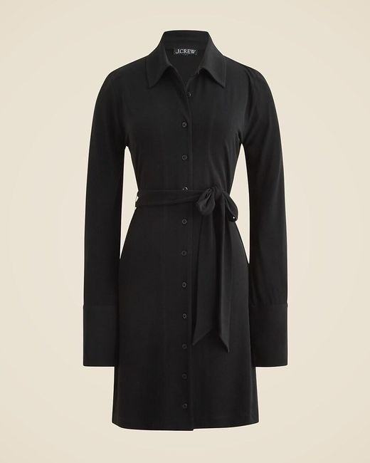 J.Crew Black Mini Shirtdress