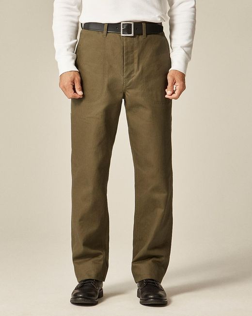 J.Crew Natural Wallace & Barnes Naval Trouser for men