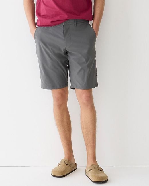 J.Crew Gray "10.5" Tech Short" for men