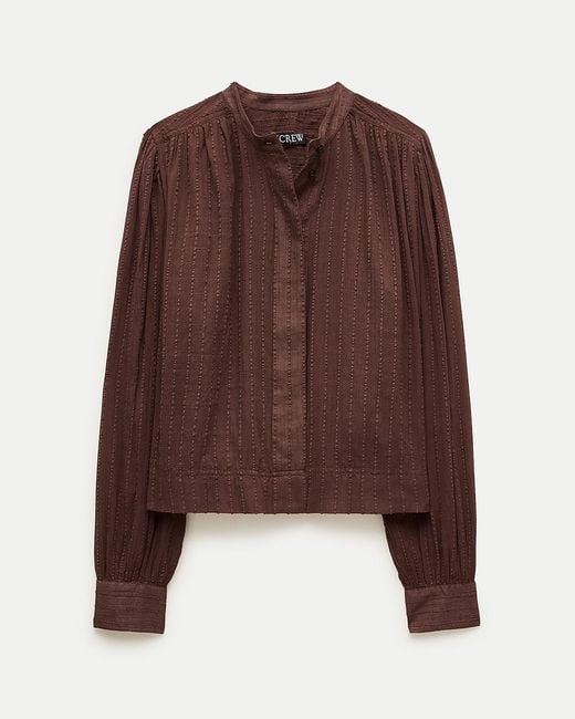J.Crew Brown Button-Front Blouse