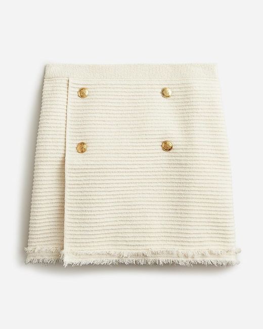 J.Crew Natural Faux-Wrap Sweater-Skirt