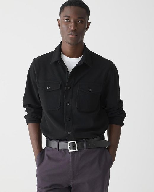 J.Crew Black Seaboard Soft-Knit Shirt for men