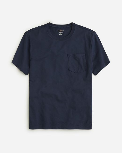 J.Crew Blue Relaxed Broken-In Pocket T-Shirt for men