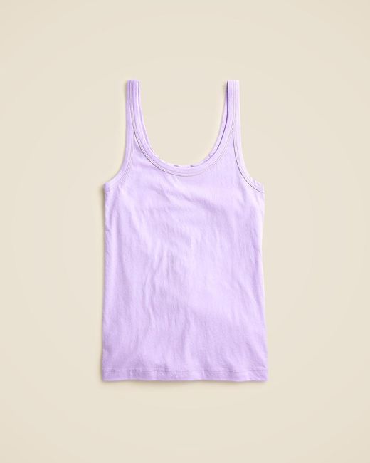 J.Crew Multicolor Feather Jersey Slim-Fit Tank Top
