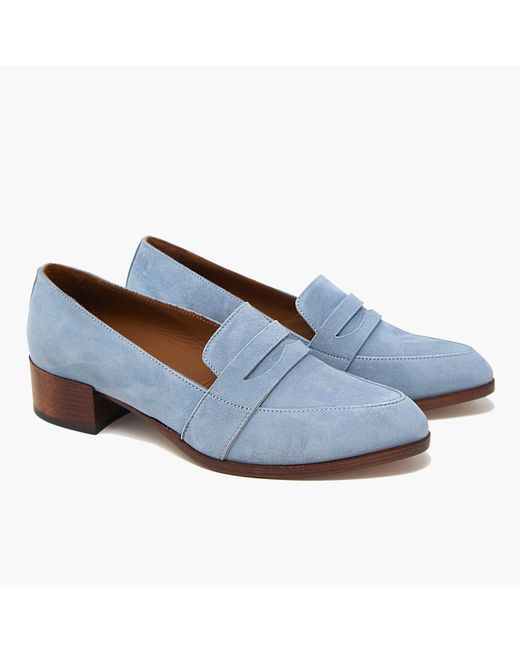 J.Crew Blue Thelma Penny Loafers