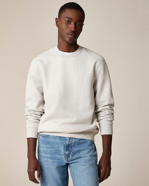 J.Crew Natural Tall 11 Oz. Summit Soft-Knit Fleece Sweatshirt for men