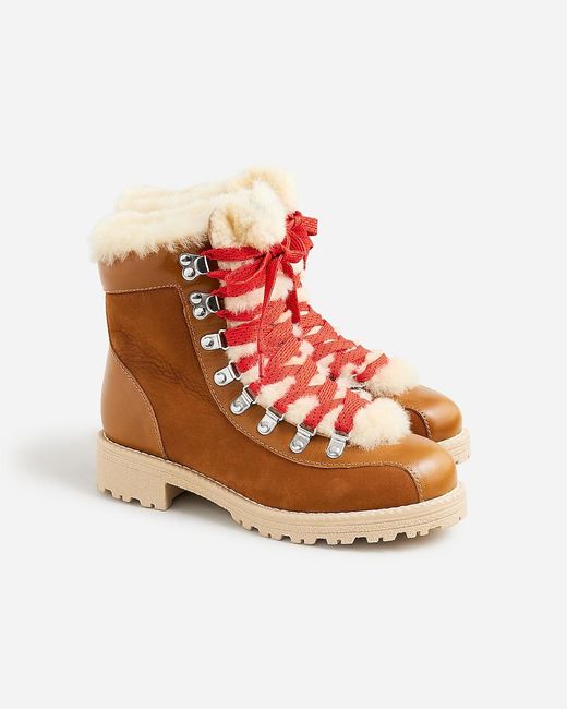J.Crew Red New Nordic Boots