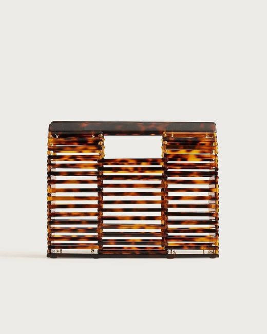 J.Crew Brown Tortoise Shell Clutch