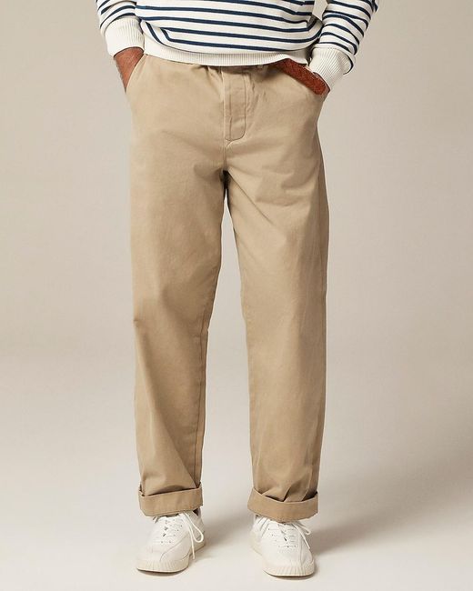 J.Crew Natural Wallace & Barnes Selvedge Officer Chino Pant for men