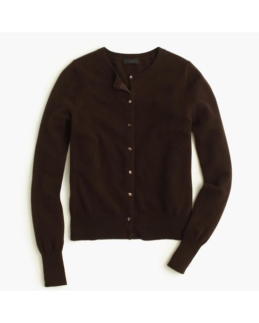 J.Crew Brown Italian Cashmere Cardigan Sweater for men