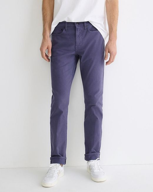 J.Crew Blue 770 Straight-Fit Garment-Dyed Five-Pocket Pant for men