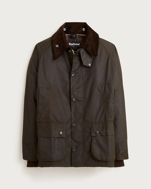 J.Crew Black Barbour Bedale Wax Jacket for men