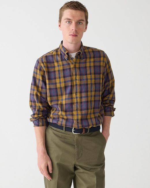 J.Crew Multicolor Brushed Twill Shirt for men