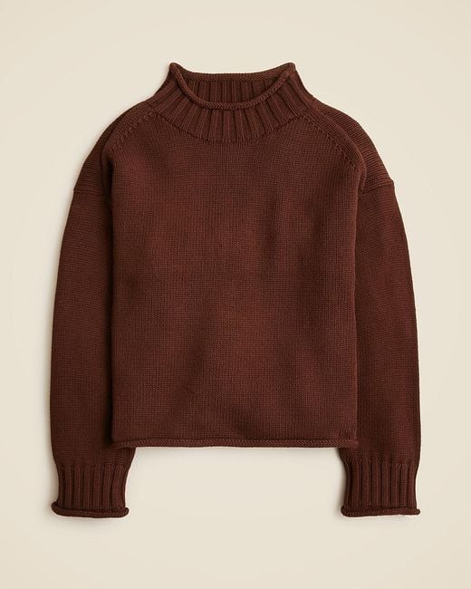 J.Crew Brown 2025 Rollneck Sweater